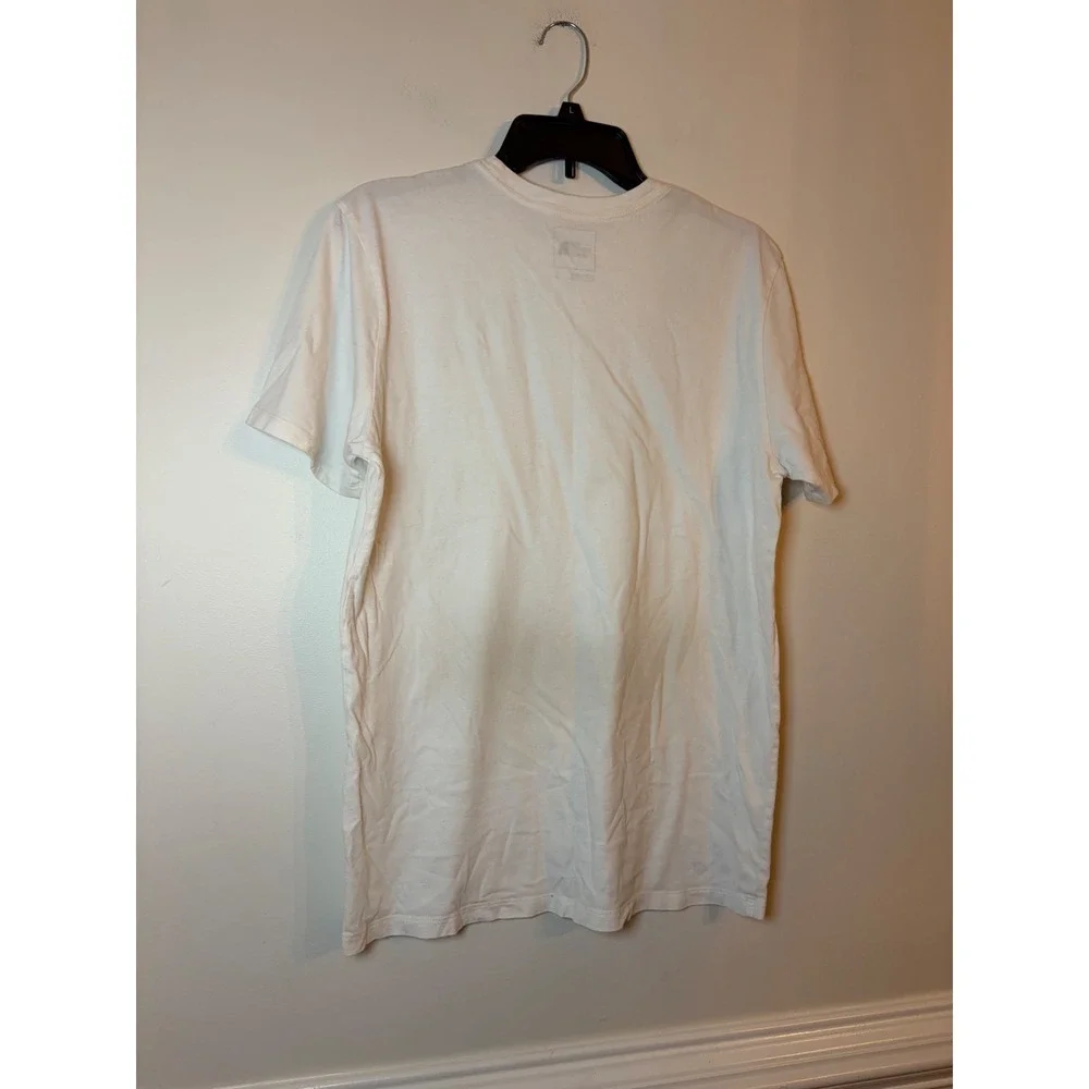 The North Face Graphic T-Shirt Mens Medium White Half Dome Logo Short Sleeve
